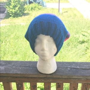 Bisexual inspired hand knitted slouchy hat
